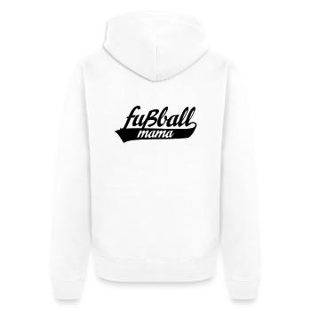 Fußball Mama - Unisex Premium Bio Zip Hoodie - Weiß - Hinten - Thijin (182cm)
