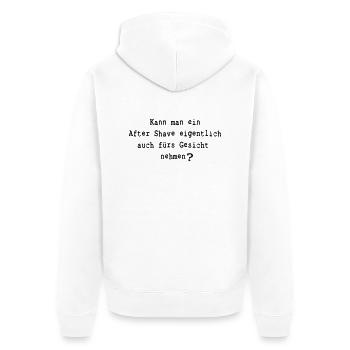 Lustiger Spruch - After Shave - Veste à capuche bio Premium Unisexe - blanc - Dos - Thijin (182cm)