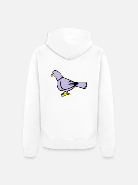 taube - Veste à capuche bio Premium Unisexe - blanc