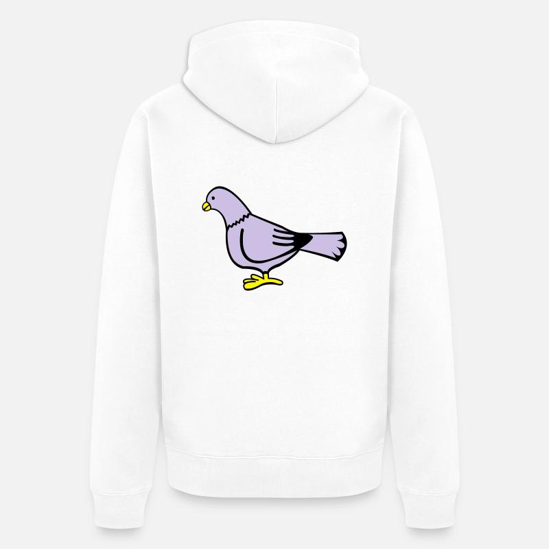 taube - Veste à capuche bio Premium Unisexe - blanc