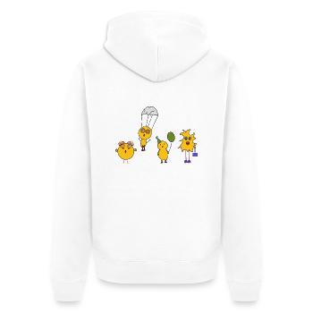 Poussins de Pâques - Veste à capuche bio Premium Unisexe - blanc - Dos - Thijin (182cm)