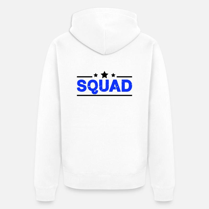 Escouade - Veste à capuche bio Premium Unisexe - blanc