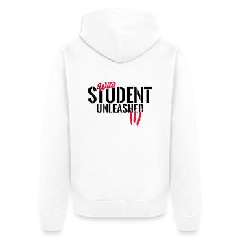 Wilder Student entfesselt - Veste à capuche bio Premium Unisexe - blanc - Dos - Thijin (182cm)
