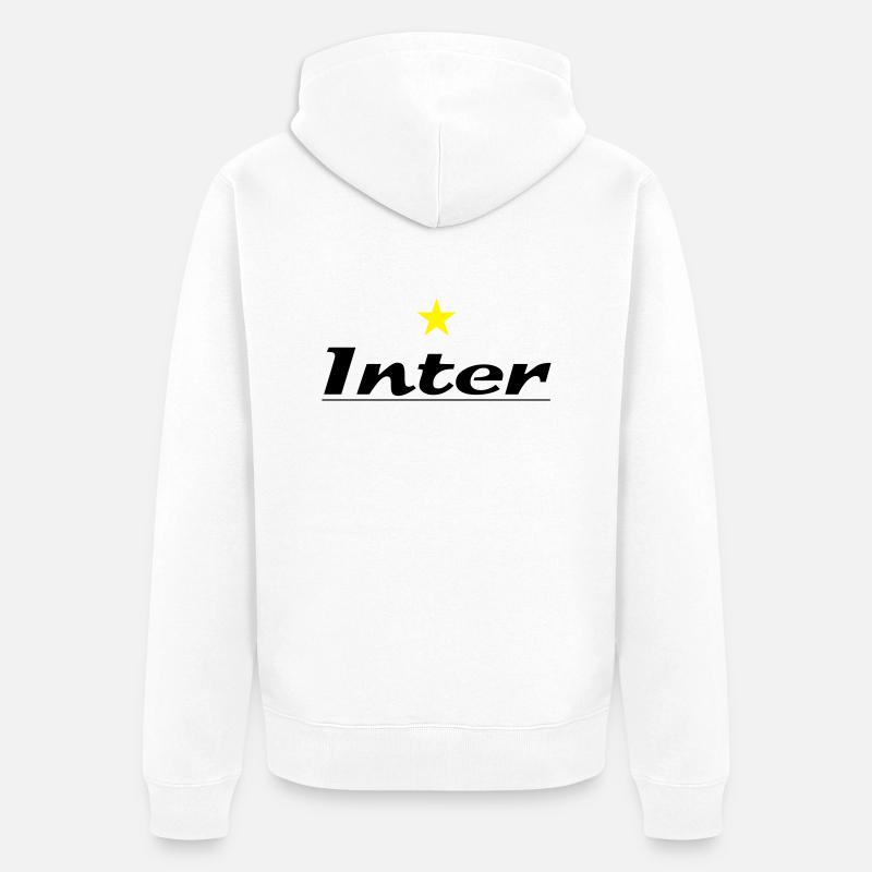 inter_02 - Veste à capuche bio Premium Unisexe - blanc