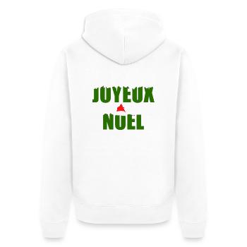 joyeux noel - Veste à capuche bio Premium Unisexe - blanc - Dos - Thijin (182cm)