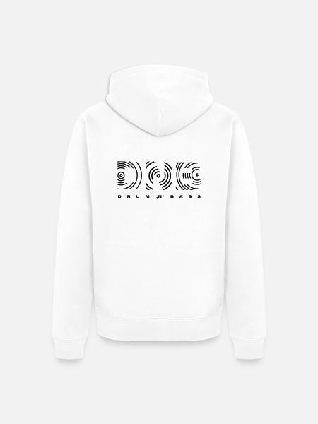 DnB - Unisex Premium Bio Zip Hoodie - Weiß