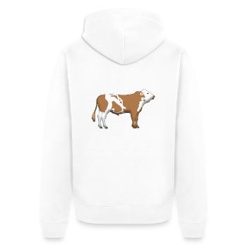 bull - Veste à capuche bio Premium Unisexe - blanc - Dos - Thijin (182cm)