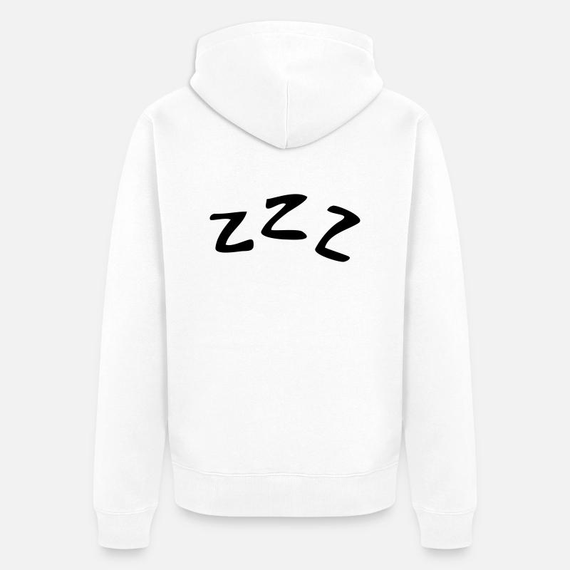 Sleeping ZZZ - Veste à capuche bio Premium Unisexe - blanc