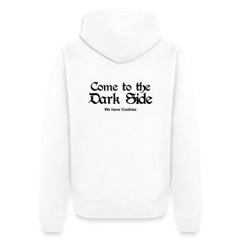 Come to the Dark Side - we have Cookies - Veste à capuche bio Premium Unisexe - blanc - Dos - Thijin (182cm)