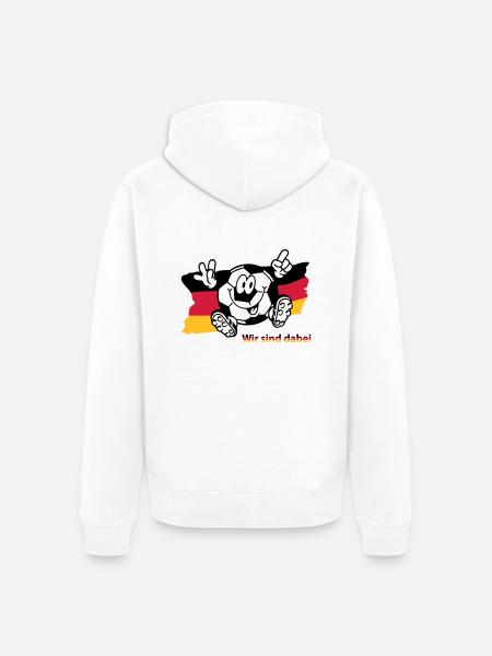 (ichdabei4) - Unisex Premium Bio Zip Hoodie - Weiß