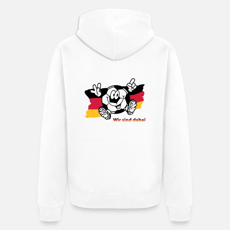 (ichdabei4) - Unisex Premium Bio Zip Hoodie - Weiß