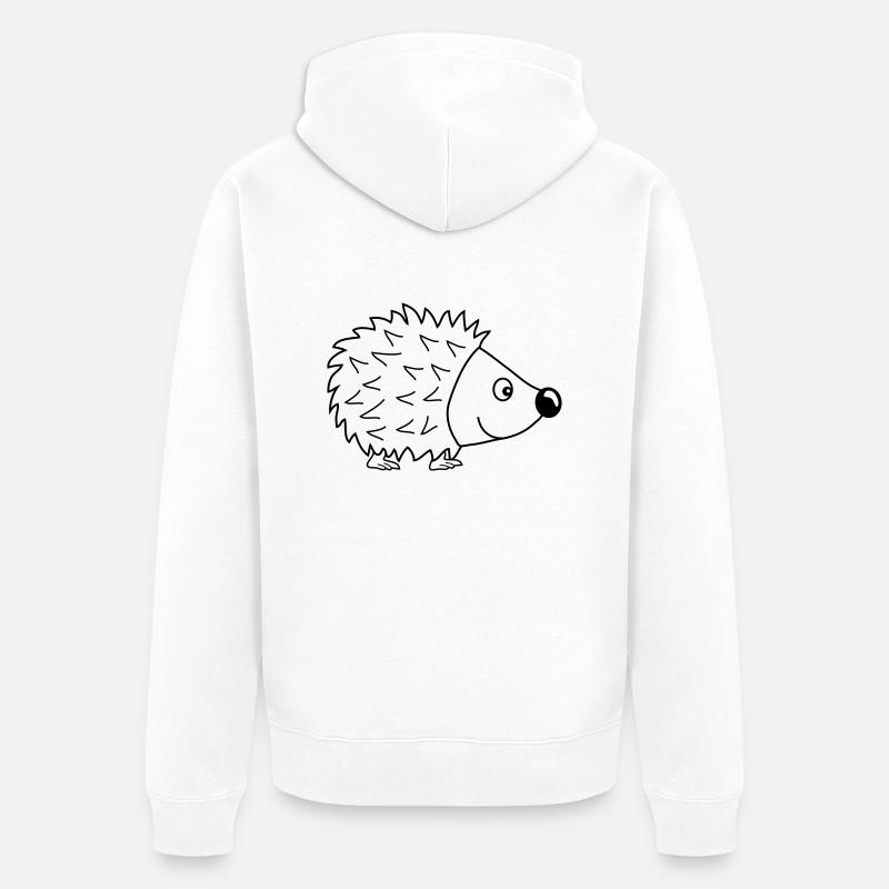 igel_1 - Veste à capuche bio Premium Unisexe - blanc