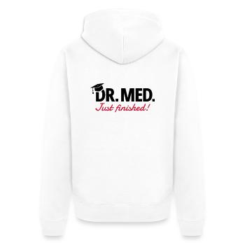 Médecin - Veste à capuche bio Premium Unisexe - blanc - Dos - Thijin (182cm)