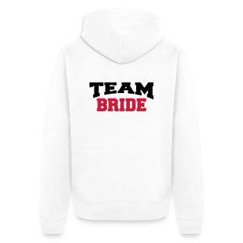 Team Bride - Veste à capuche bio Premium Unisexe - blanc - Dos - Thijin (182cm)