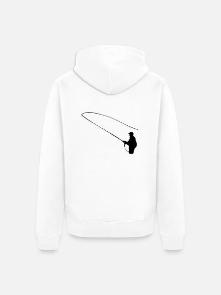 Angler - Unisex Premium Bio Zip Hoodie - Weiß