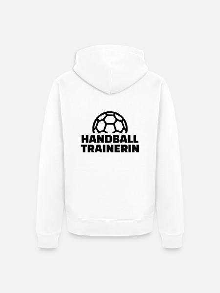 Handball - Unisex Premium Bio Zip Hoodie - Weiß