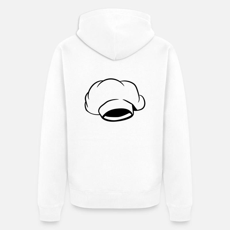 cuisinier chapeau de chef de cuisine - Veste à capuche bio Premium Unisexe - blanc