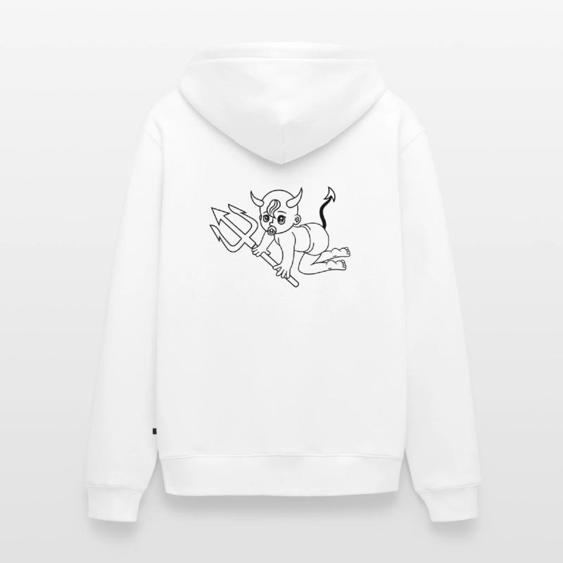 evil devil demon hell devil satan crawling pacifie Unisex Premium Organic Zip Hoodie
