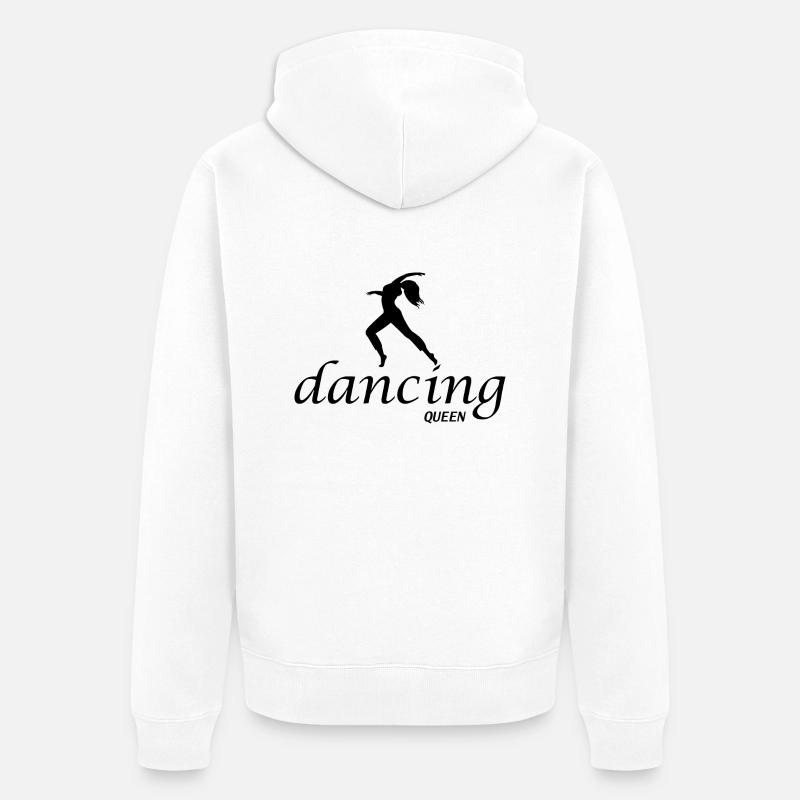 Danse Musique de danse - Veste à capuche bio Premium Unisexe - blanc