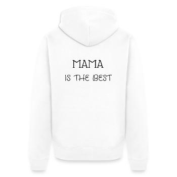 MAMA EST LE MEILLEUR - Veste à capuche bio Premium Unisexe - blanc - Dos - Thijin (182cm)
