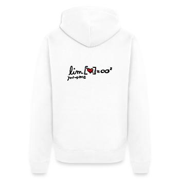 love equation - Veste à capuche bio Premium Unisexe - blanc - Dos - Thijin (182cm)