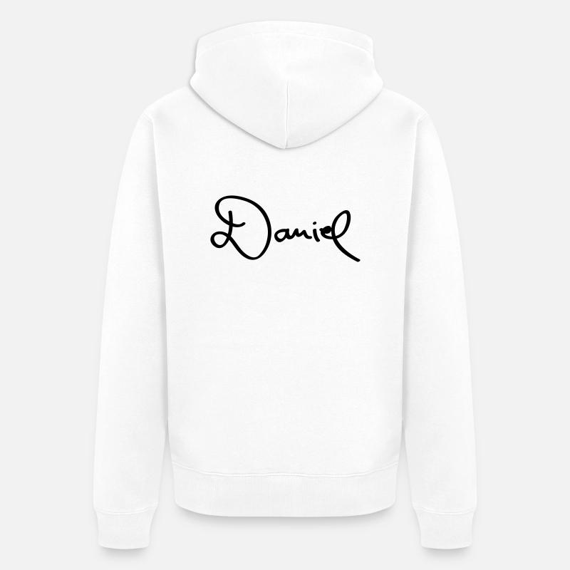 daniel_ra1 - Veste à capuche bio Premium Unisexe - blanc