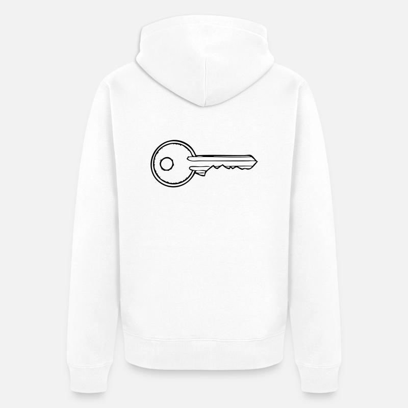 Cle - Veste à capuche bio Premium Unisexe - blanc