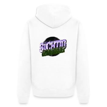 zitat witzig terrier geburtstagsgeschenkidee - Unisex Premium Bio Zip Hoodie - Weiß - Hinten - Thijin (182cm)