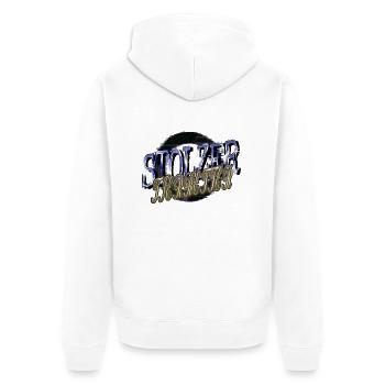 lustiger spruch geschenkidee tierliebhaber - Unisex Premium Bio Zip Hoodie - Weiß - Hinten - Thijin (182cm)