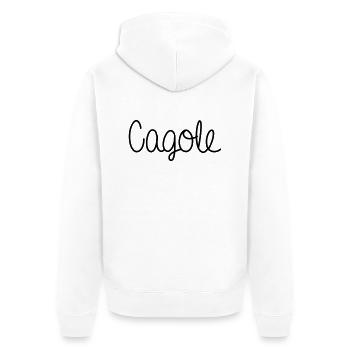 Cagole - Veste à capuche bio Premium Unisexe - blanc - Dos - Thijin (182cm)