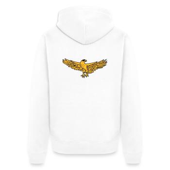 Eagle Rome SPQR - Veste à capuche bio Premium Unisexe - blanc - Dos - Thijin (182cm)