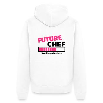 future chef - Veste à capuche bio Premium Unisexe - blanc - Dos - Thijin (182cm)