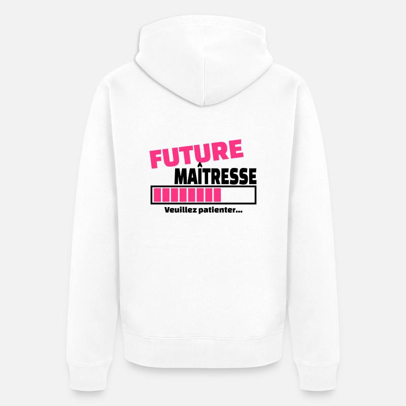 future maîtresse - Veste à capuche bio Premium Unisexe - blanc