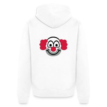 Clown - Veste à capuche bio Premium Unisexe - blanc - Dos - Thijin (182cm)