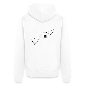 zodiaque le Scorpion - Veste à capuche bio Premium Unisexe - blanc - Dos - Thijin (182cm)