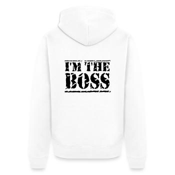 I'm the Boss - Veste à capuche bio Premium Unisexe - blanc - Dos - Thijin (182cm)