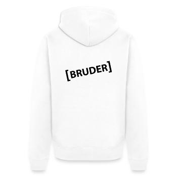 Frère - Veste à capuche bio Premium Unisexe - blanc - Dos - Thijin (182cm)