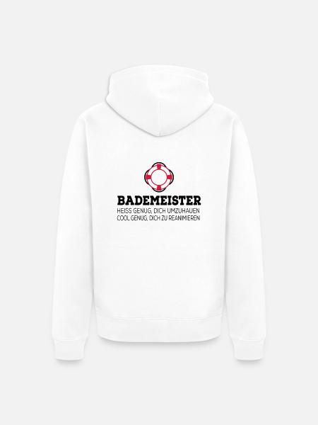 Lifeguard - Unisex Premium Organic Zip Hoodie - white