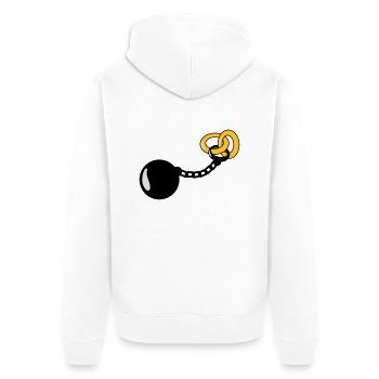 Wedding Rings - Veste à capuche bio Premium Unisexe - blanc - Dos - Thijin (182cm)