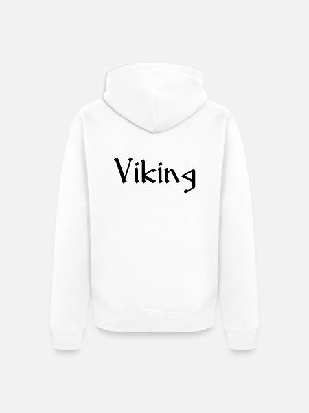 Viking - Unisex Premium Bio Zip Hoodie - Weiß