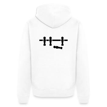 Baby-foot - Veste à capuche bio Premium Unisexe - blanc - Dos - Thijin (182cm)