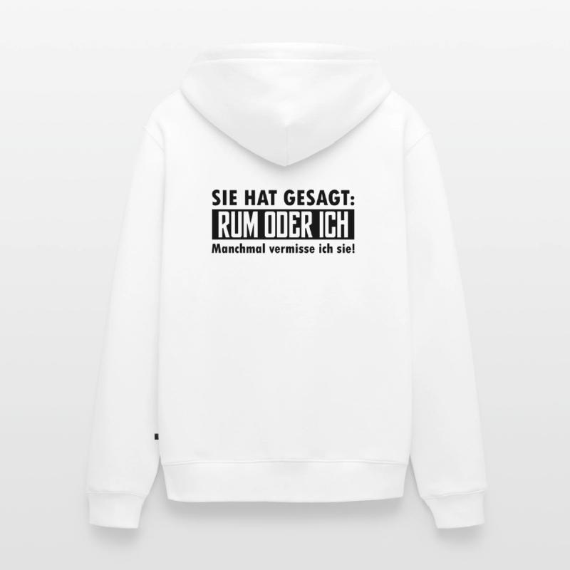 rum oder ich Unisex Premium Bio Zip Hoodie