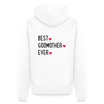 Marraine - Veste à capuche bio Premium Unisexe - blanc - Dos - Thijin (182cm)