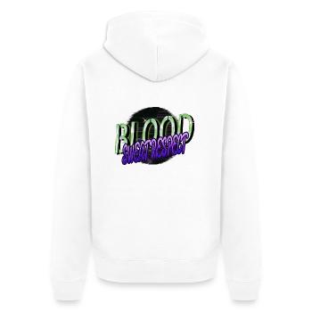 bday love outdoors movies basketball present idea - Unisex Premium Organic Zip Hoodie - white - Back - Thijin (182cm)