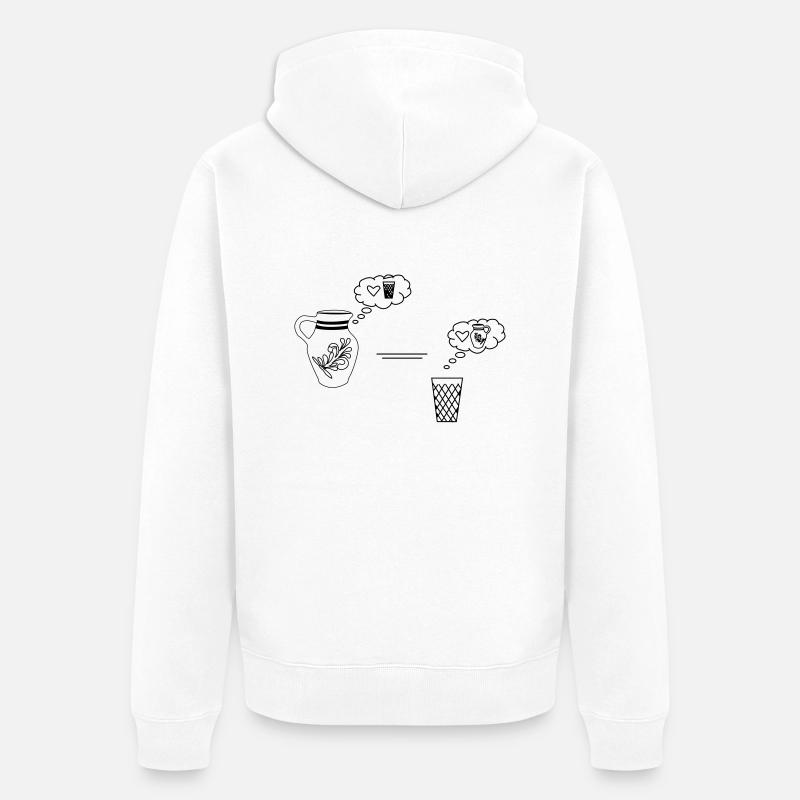 Bembel Thought Bubble - Veste à capuche bio Premium Unisexe - blanc