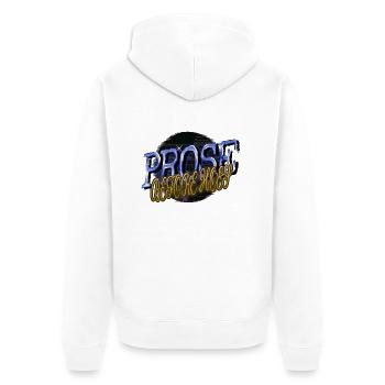 happy funny humor movies present idea - Unisex Premium Bio Zip Hoodie - Weiß - Hinten - Thijin (182cm)