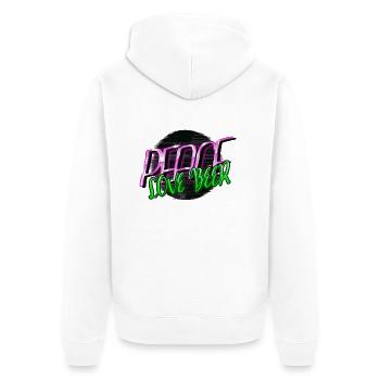 beer periodic table bear beer outfit awesome - Unisex Premium Organic Zip Hoodie - white - Back - Thijin (182cm)