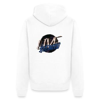 animal lover pet i love cats humor funny sayings - Unisex Premium Bio Zip Hoodie - Weiß - Hinten - Thijin (182cm)