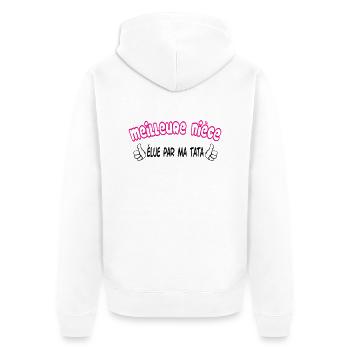 Meilleure nièce - Veste à capuche bio Premium Unisexe - blanc - Dos - Thijin (182cm)