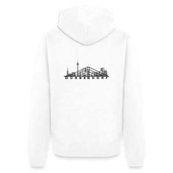 Düsseldorf - Veste à capuche bio Premium Unisexe - blanc - Dos - Thijin (182cm)